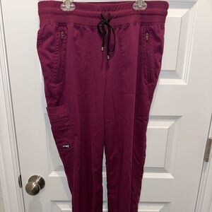 Wine Jogger Scrub Pants